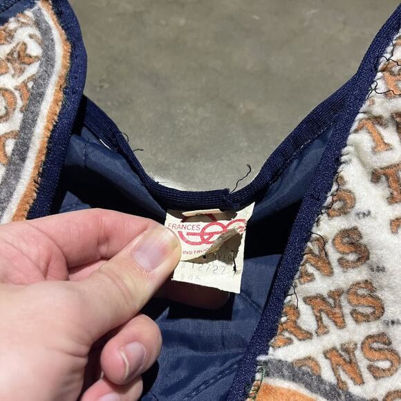 Vintage 80s University of Texas Navy Liner Homemade Jacket - Picture 4 of 4